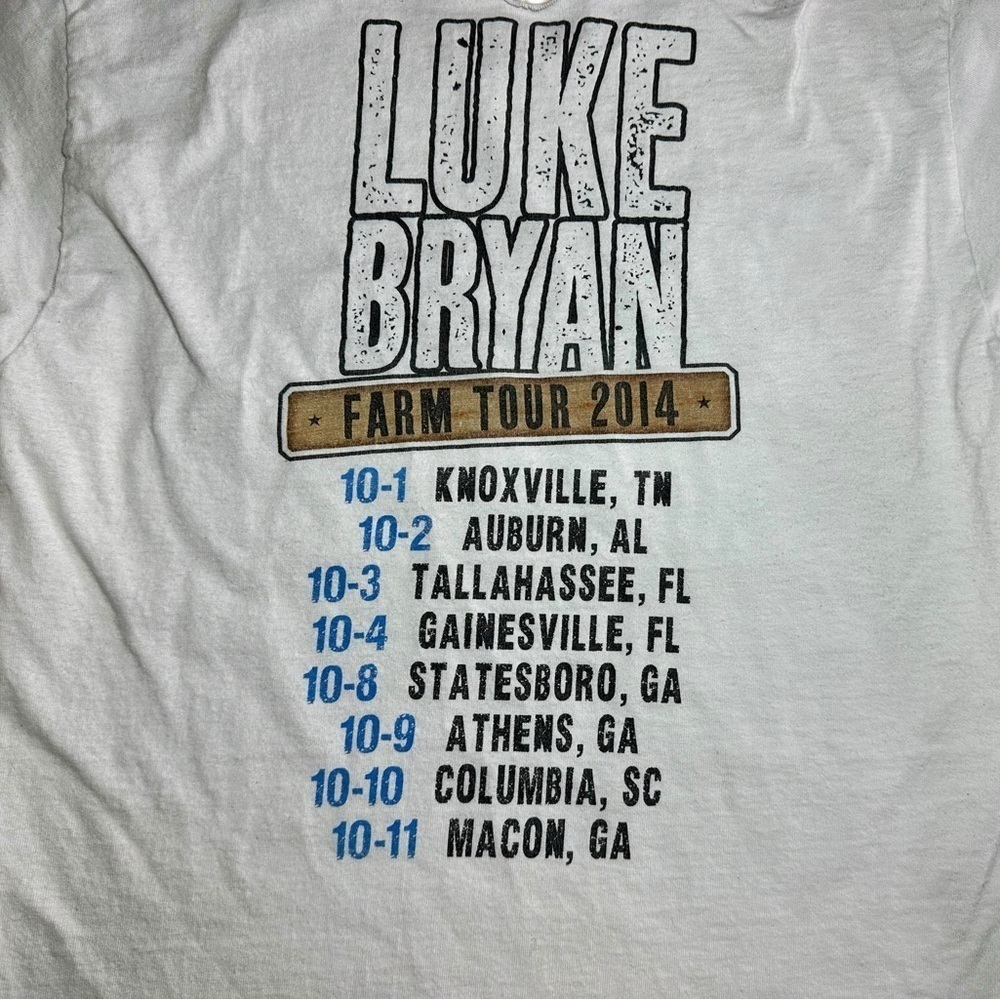 Luke Bryan Farm Tour 2014 T Shirt - Picture 5 of 5